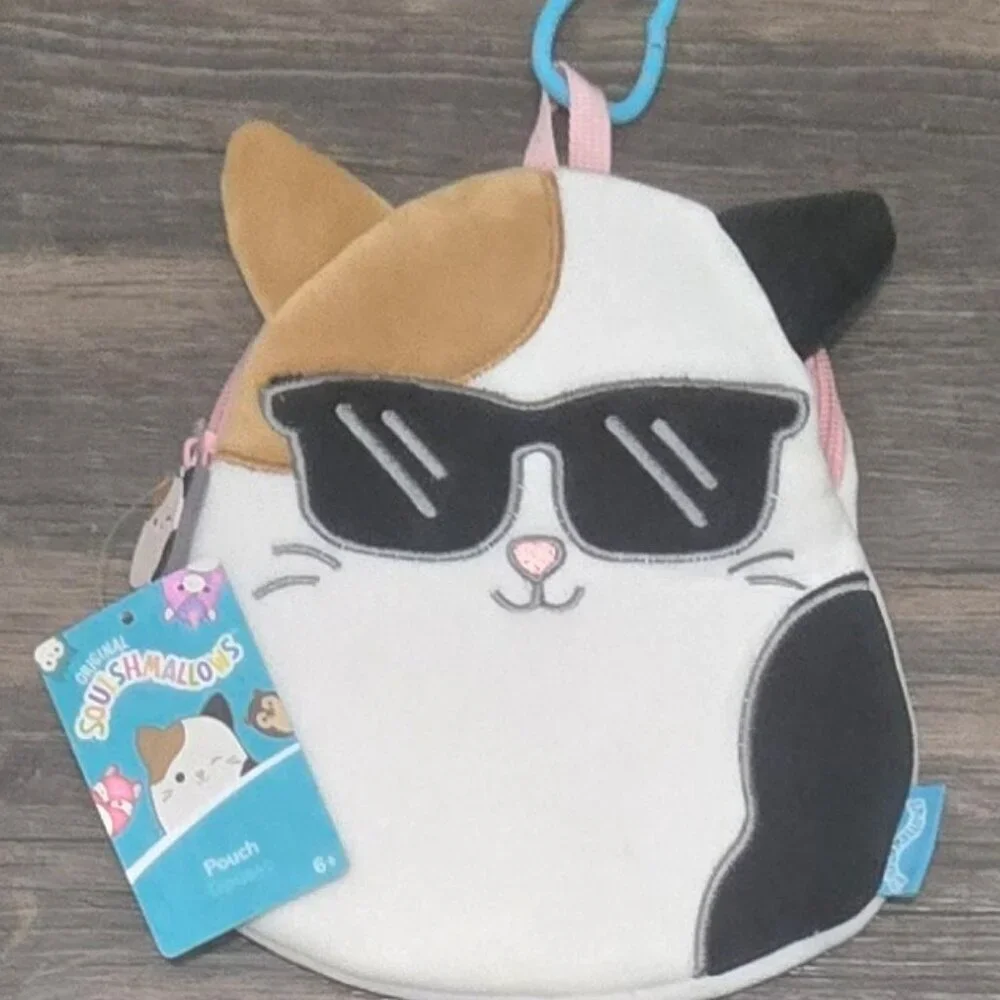 Squishmallows Cam The Cat Soft Plush School Supplies Easter Basket Baubles Pouch